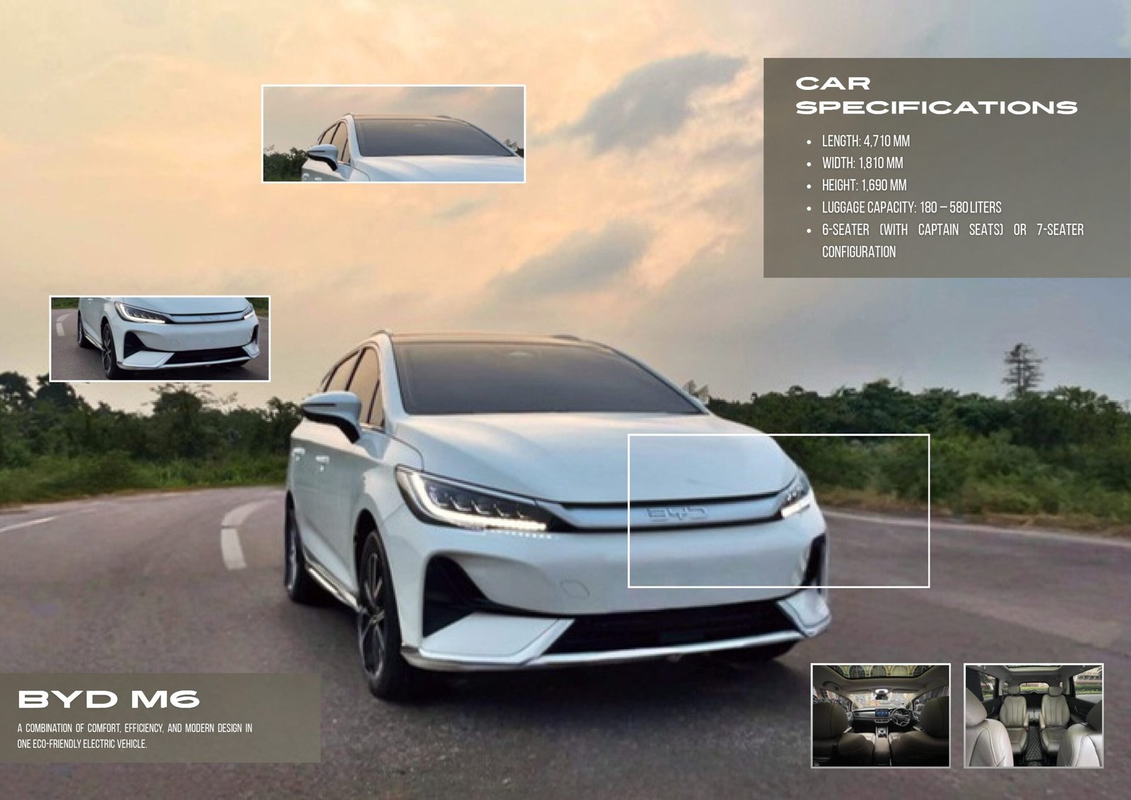 Sewa BYD M6 Jakarta: 7 Seat